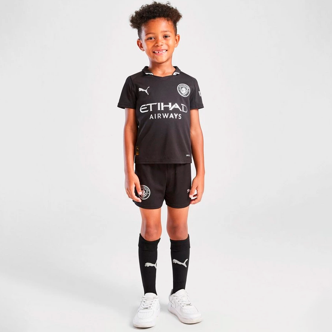 1-263 Manchester City 2025/26 Away – Kit Niños - Imagen 1