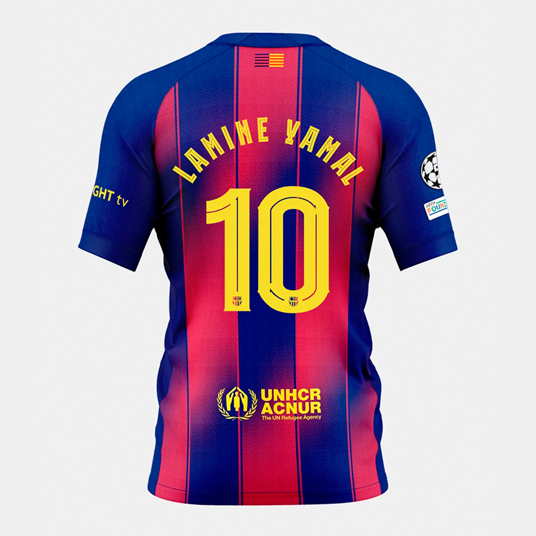 1-304_4da3deaa-1183-404b-b149-a1d2de2d493f Barcelona 2025/26 Lamine Yamal #10 Camiseta Local UCL – Versión Aficionado - Imagen 1