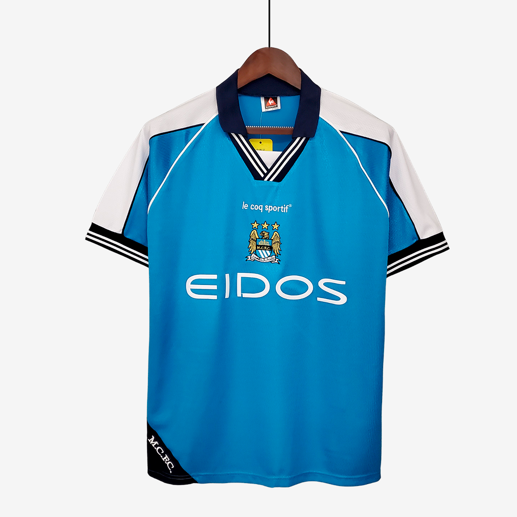 6-196 Camiseta Local Manchester City 1999/01 – Versión Retro - Imagen 1