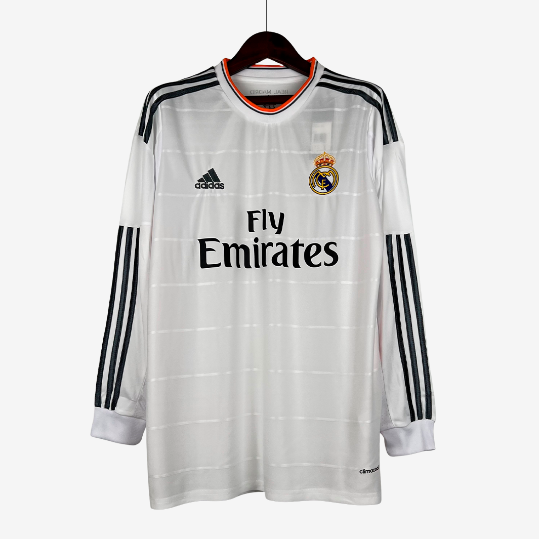 7-12 Camiseta Local Long Sleeve Real Madrid 2013/14 – Versión Retro - Imagen 1