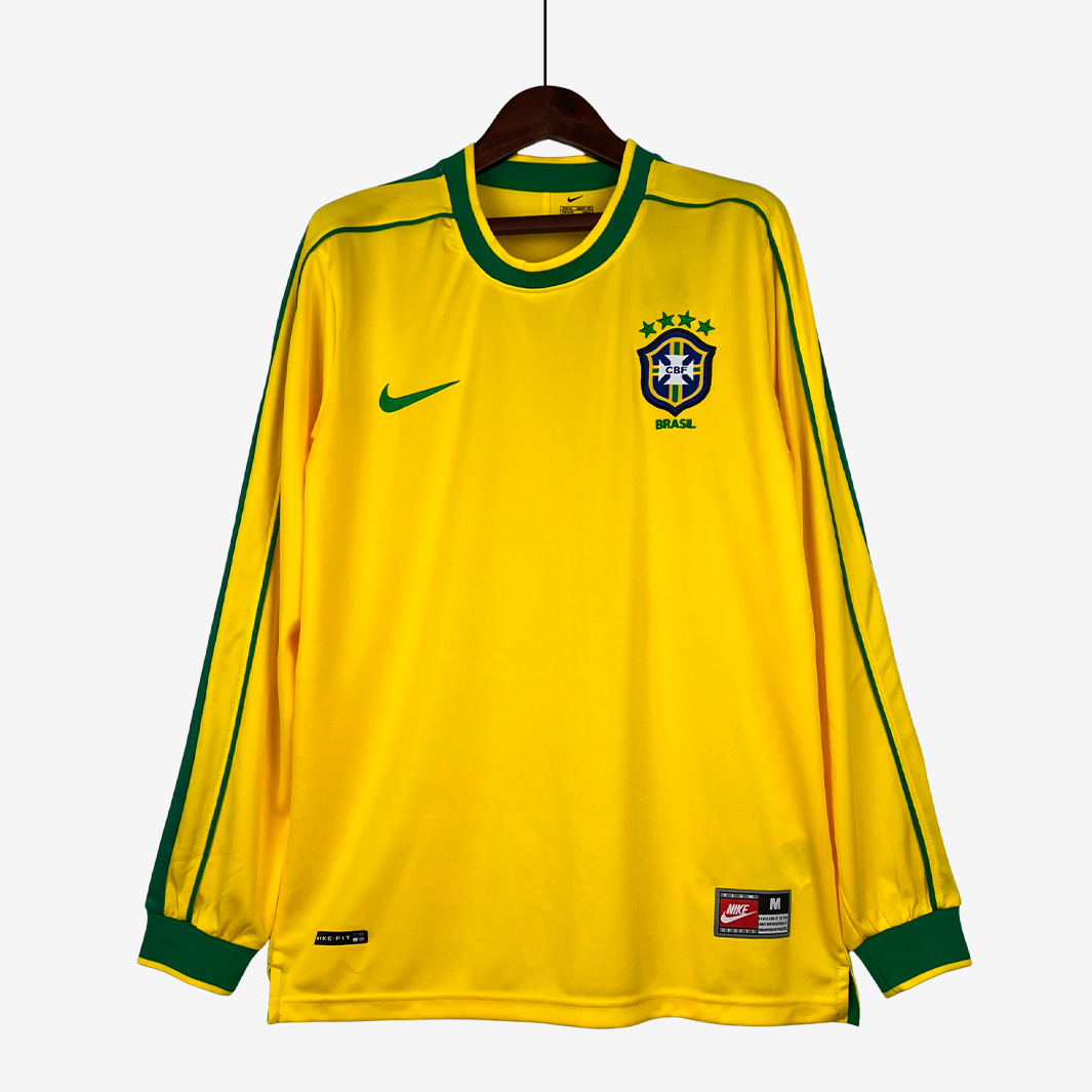 8-100_720aa6fc-8b6e-4fbd-aff5-43ce5570ac35 Camiseta Local Long Sleeve Brasil 1998 – Versión Retro - Imagen 1