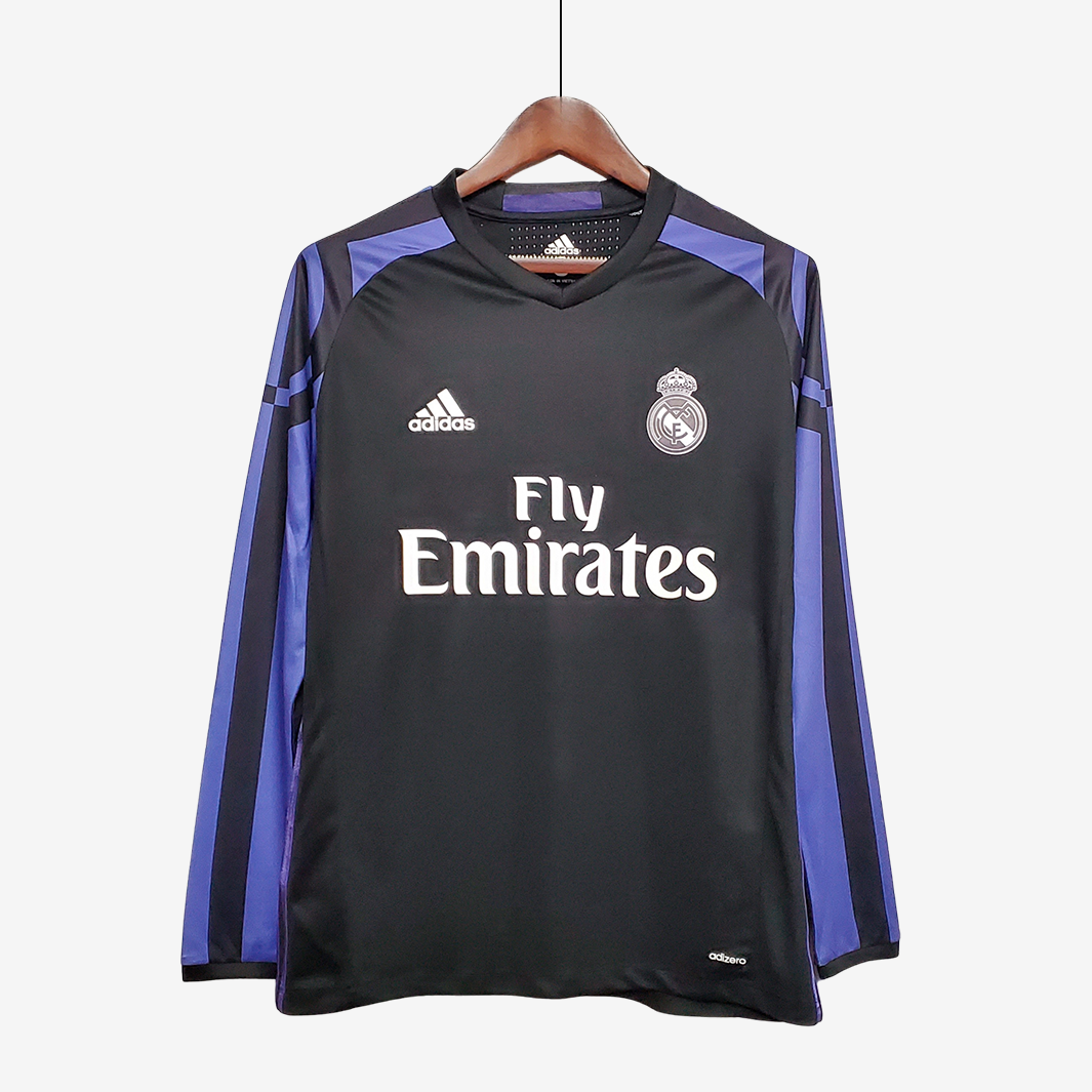 8-155 Real Madrid 2015/16 Camiseta Tercera Long Sleeve Versión Retro - Imagen 1