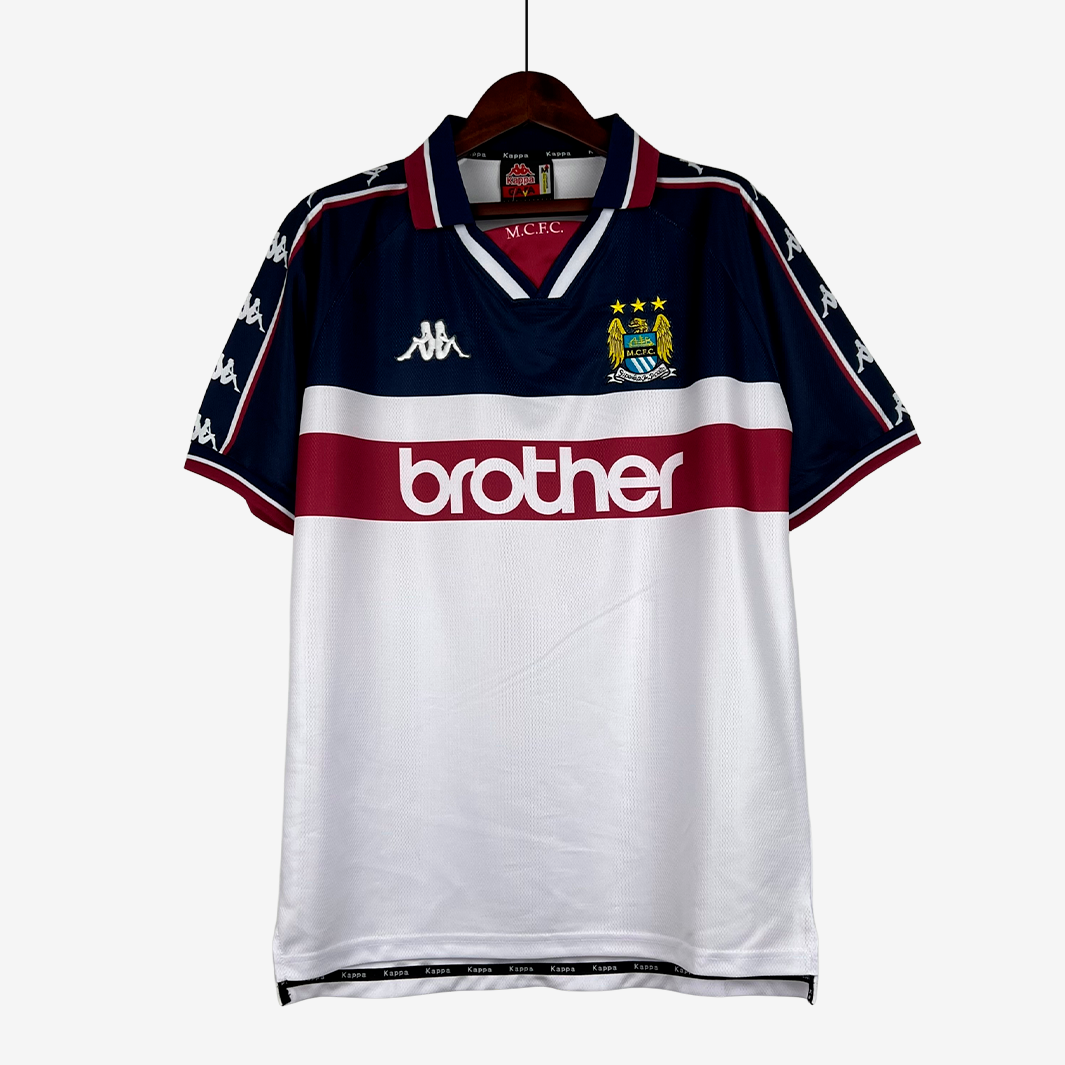 8-7 Camiseta Visitante Manchester City 1997/98 – Versión Retro - Imagen 1