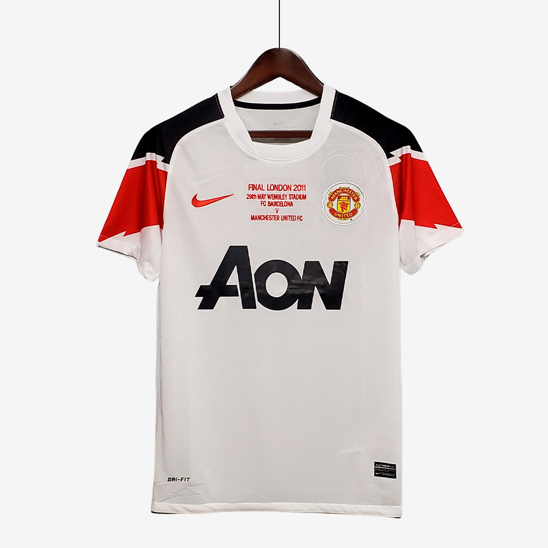 9-77 Manchester United 2010/11 Camiseta Visitante UCL Versión Retro - Imagen 1