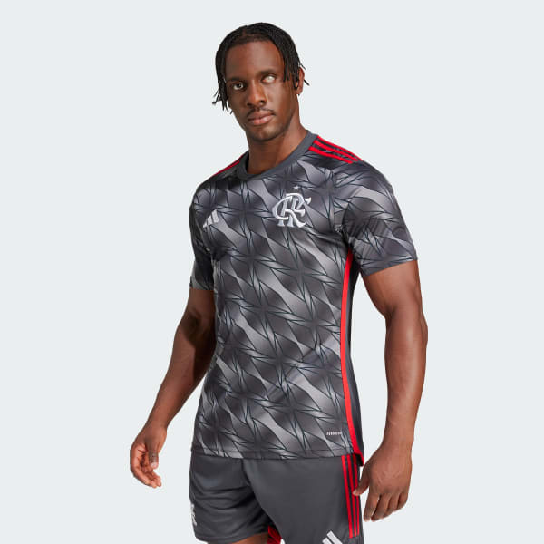 Camisa_Flamengo_III_24_Cinza_IT8540_21_model Flamengo 2024/25 Camiseta Tercera Versión Aficionado - Imagen 1