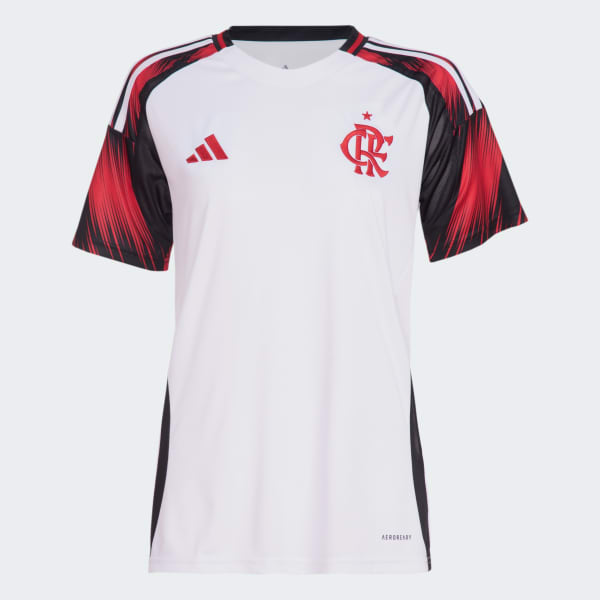 Camisa_II_CR_Flamengo_25_Branco_IV6044_01_laydown Flamengo 2025/26 Camiseta Visitante Women’s - Imagen 1
