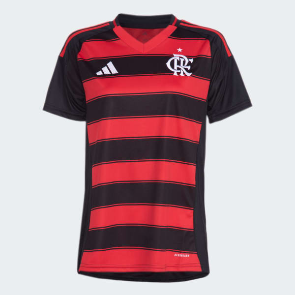Camisa_I_Flamengo_Feminina_25-26_Preto_IV6049_01_laydown Flamengo 2025/26 Camiseta Local Women’s - Imagen 1
