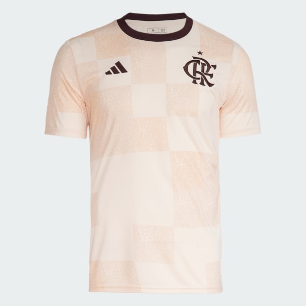 Camisa_Pre_Jogo_Flamengo_24-25_Bege_IP8209_01_laydown Flamengo 2024/25 Pre-Match Camiseta Versión Aficionado - Imagen 1