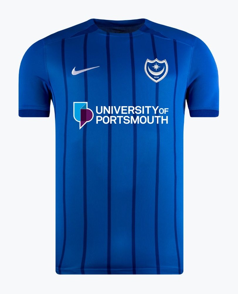 MoUkr0tfiWPbriW Portsmouth 2024/25 Camiseta Local Versión Aficionado - Imagen 1