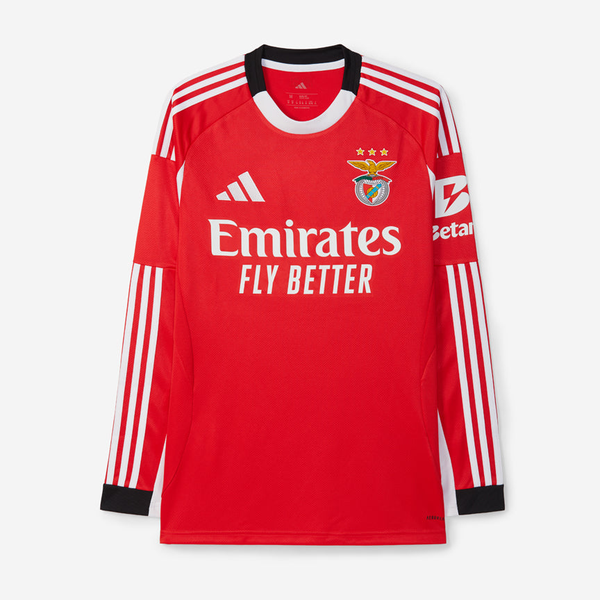 camisola_principal_manga_comprida_slbenfica_20252026 Benfica 2025/26 Camiseta Local Long Sleeve Versión Aficionado - Imagen 1