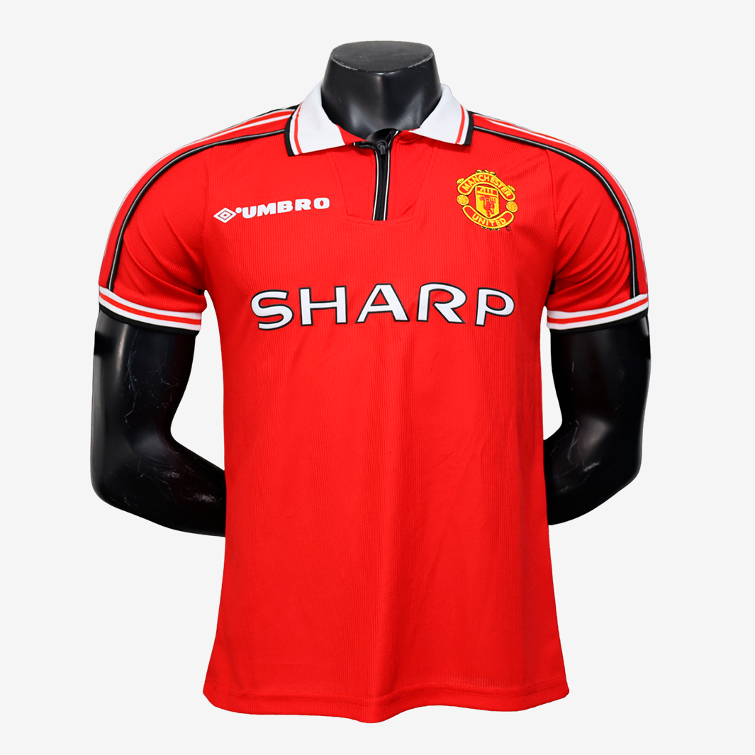 d7-2 Manchester United 1998/99 Camiseta Local – Retro/Versión Jugador - Imagen 1