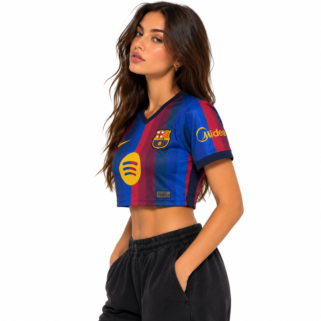 2FIKA_02-1.webp Camiseta Crop Top FC Barcelona 26/27 Mujer - Imagen 1